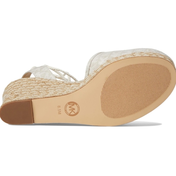 Michael Kors Margie Closed Toe Wedge Natural 11 M - Picture 3 of 6